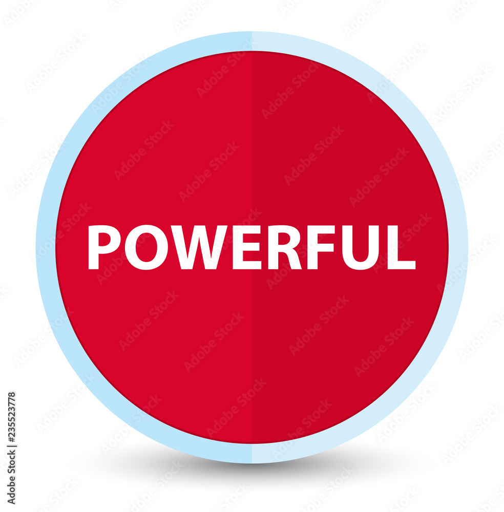 Powerful flat prime red round button Powerful flat prime red round button