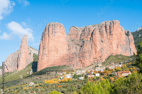 mallos de riglo mountain at Spanish countryside