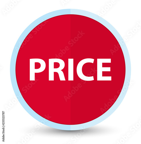 Price flat prime red round button