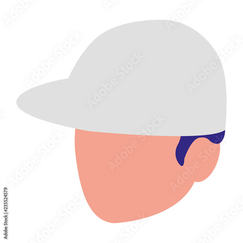 young man head avatar character