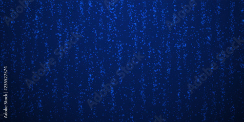 Magic stars sparse Christmas background. Subtle fl