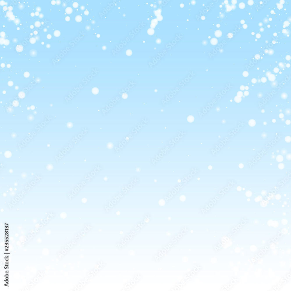 Beautiful falling snow Christmas background. Subtl Beautiful falling snow Christmas background. Subtl