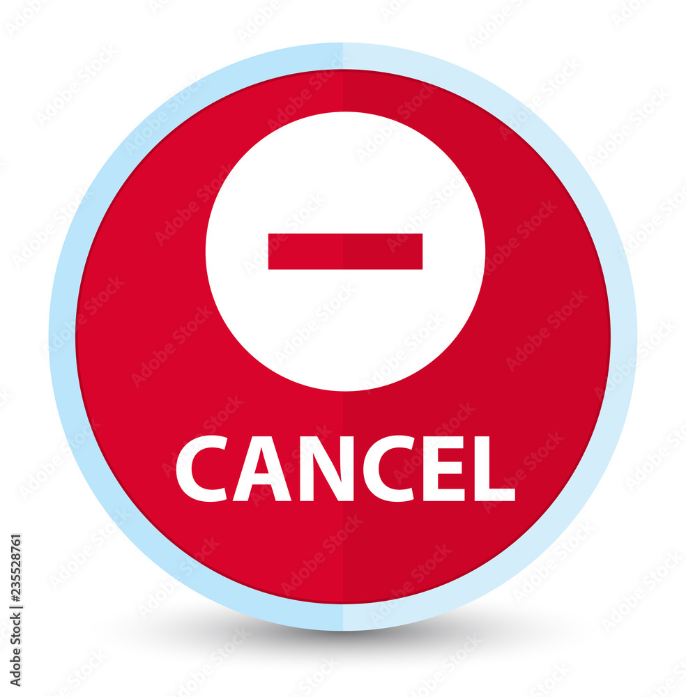 Cancel flat prime red round button Cancel flat prime red round button