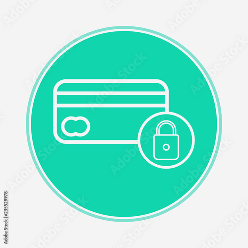 Credit card vector icon sign symbol