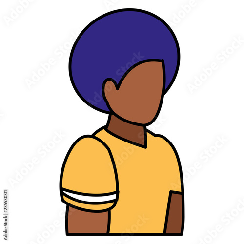 young black man modeling character
