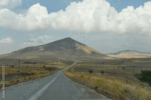 road from Narligol Crater Lake to Nanezi Dagi Aksaray province, Turkey