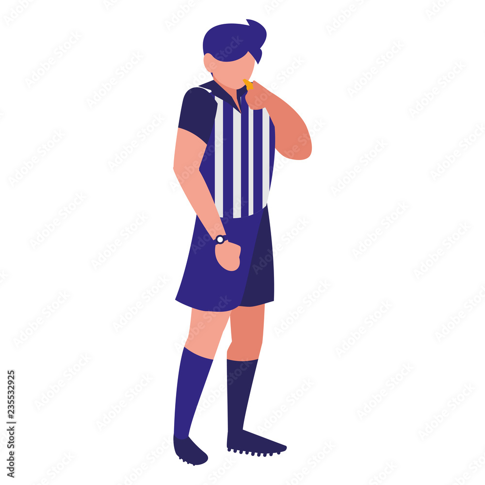 Soccer referee design Soccer referee design