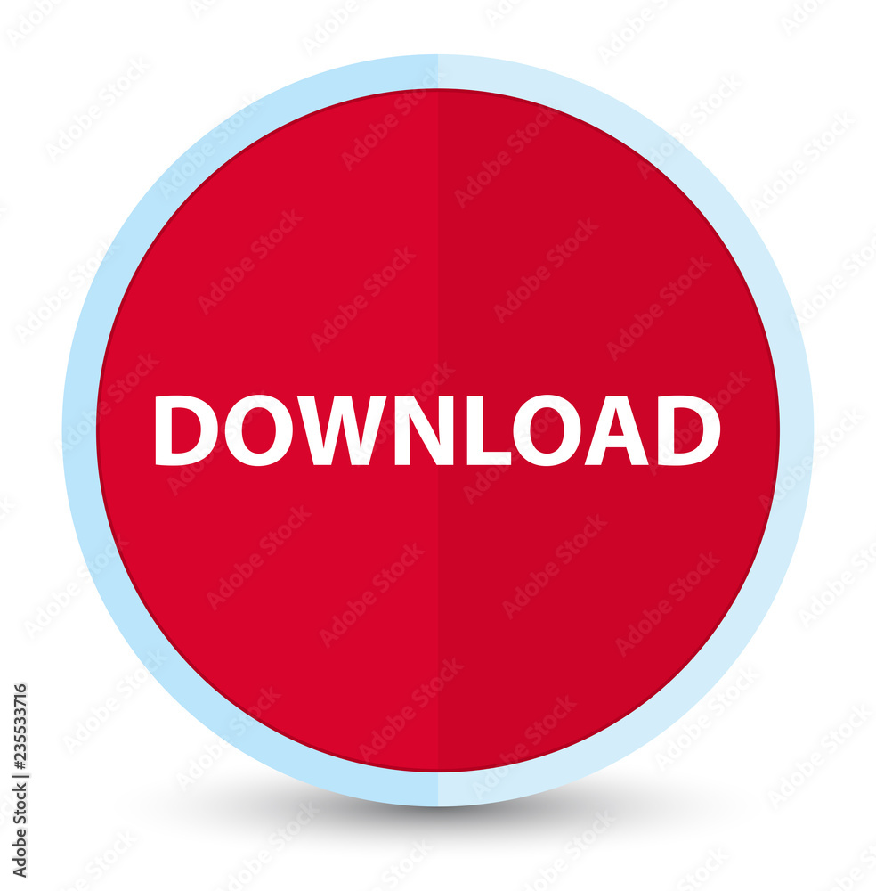 Download flat prime red round button Download flat prime red round button