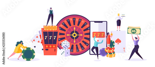 Obraz na plátně Casino and Gambling Concept