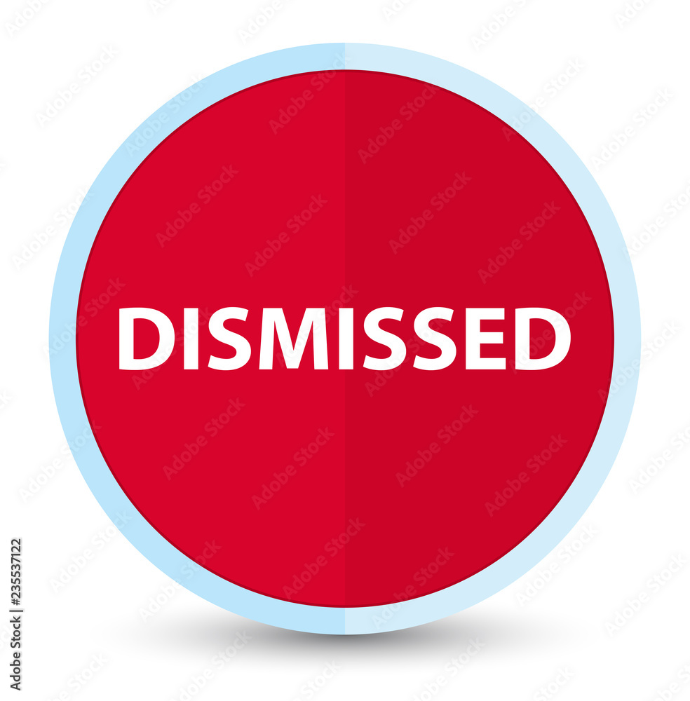 Dismissed flat prime red round button Dismissed flat prime red round button