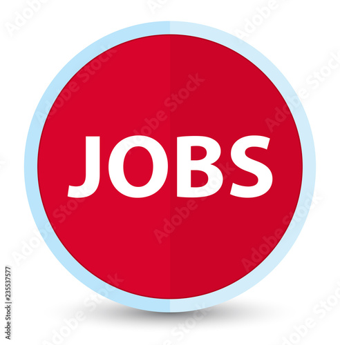 Jobs flat prime red round button