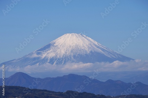 Popular sightseeing spots in Japan "Enoshima and Mt.Fuji © tamu