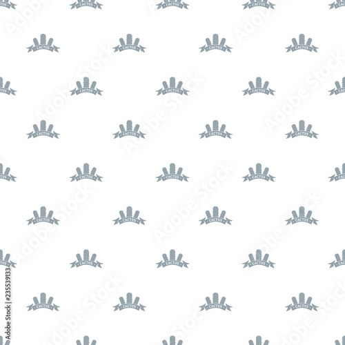 Houseplant pattern vector seamless repeat for any web design