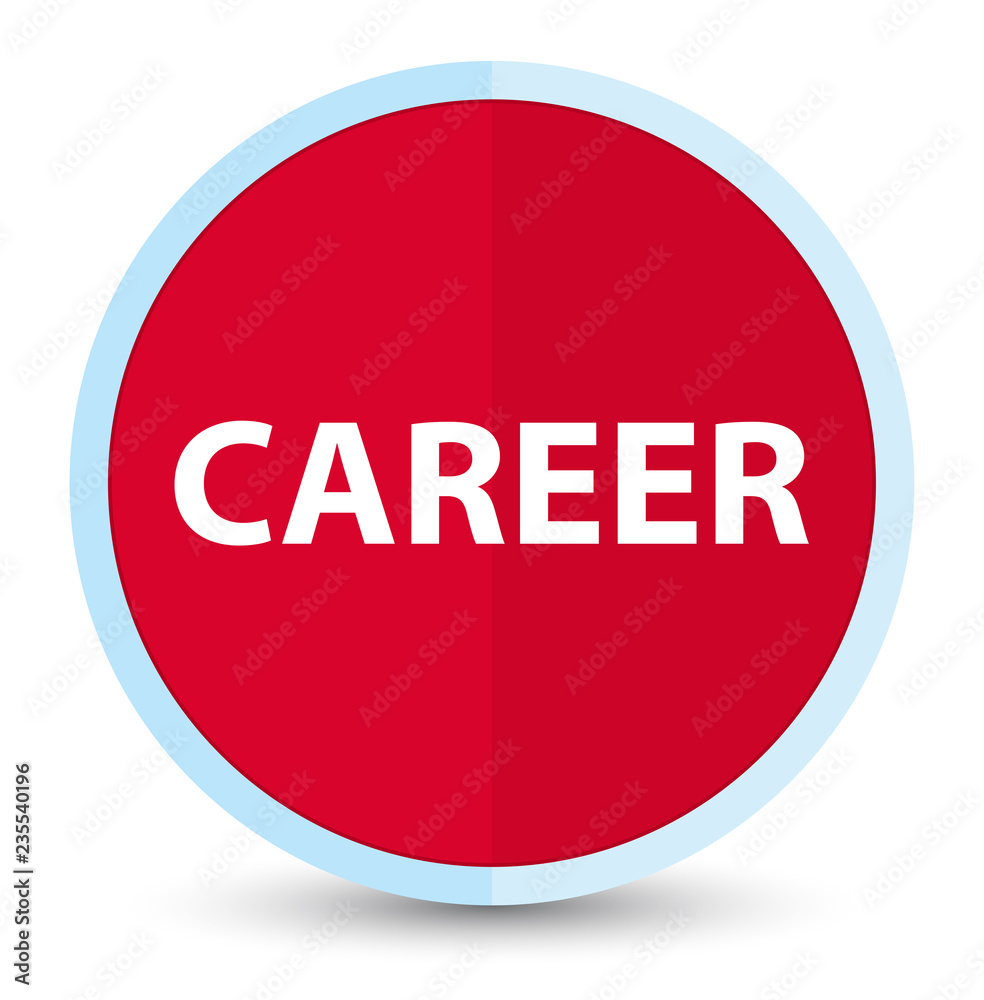 Career flat prime red round button Career flat prime red round button