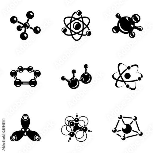 Combination icons set. Simple set of 9 combination vector icons for web isolated on white background