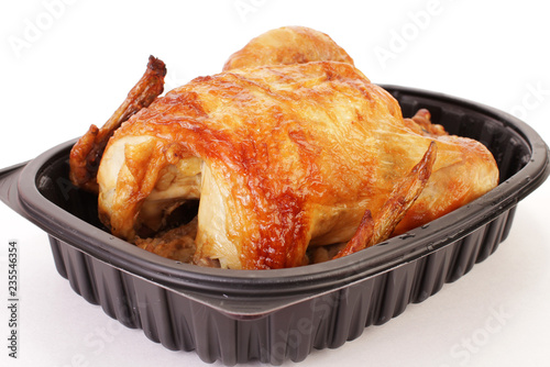 Rotisserie Chicken in Take Out Tray