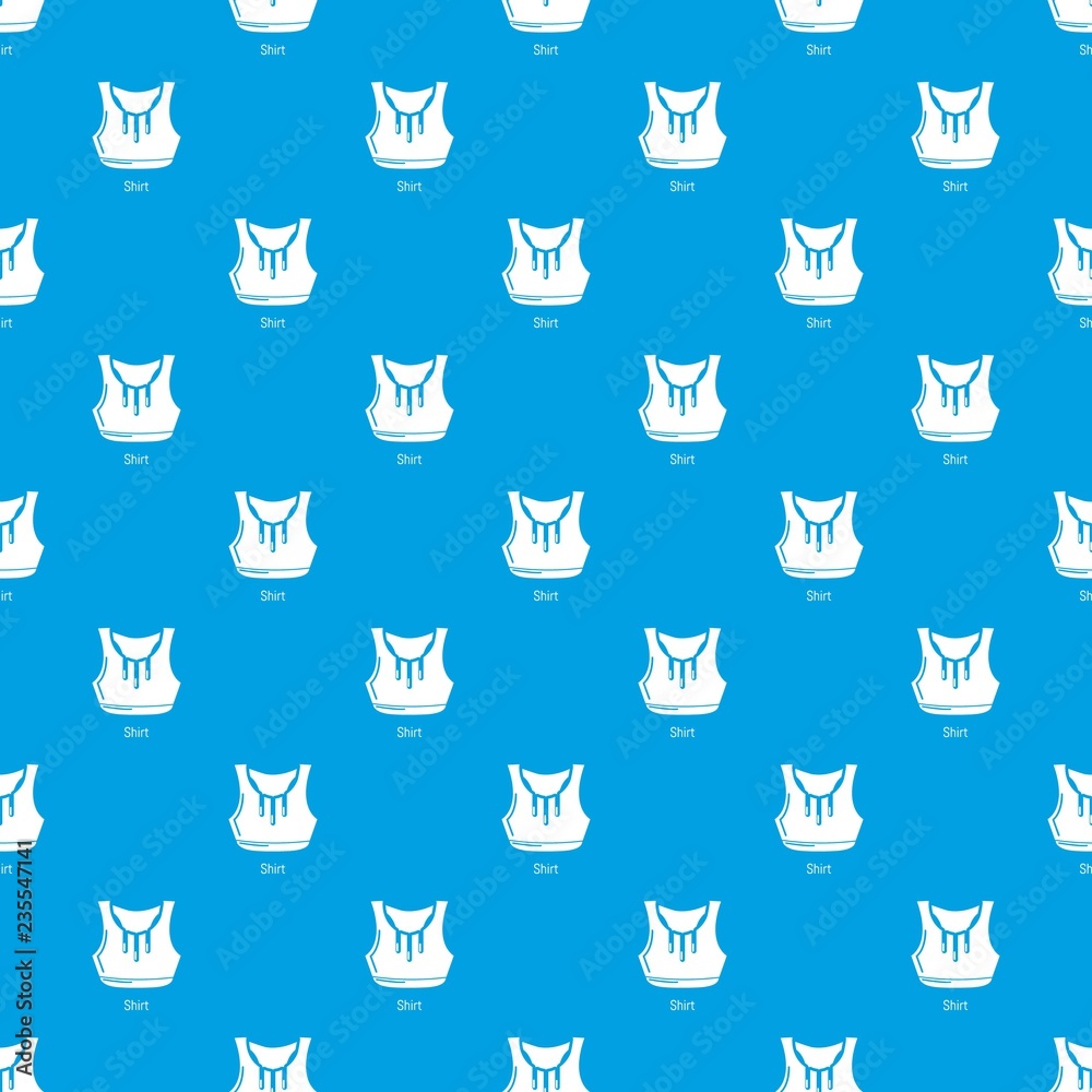 Fitness shirt women pattern vector seamless blue repeat for any use Fitness shirt women pattern vector seamless blue repeat for any use