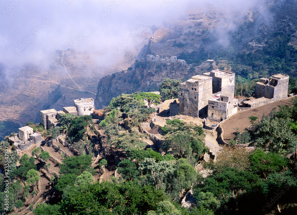 Jemen. Small village in the mountains