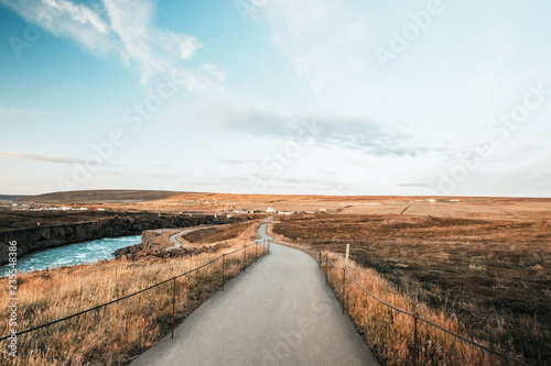 Road to Iceland's Godafoss