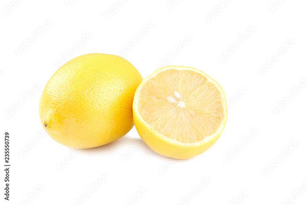 Lemon isolated on white background. Tropical fruit. Lemon isolated on white background. Tropical fruit.