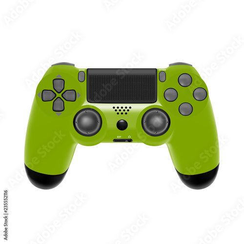 Gamepad for game console.The joystick for the console.The controller in the vector.Joystick vector illustration.	