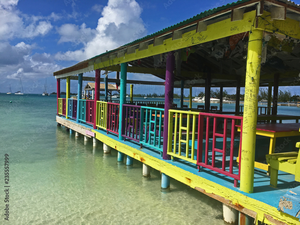 Beach bar in Anegada British Virgin Islands