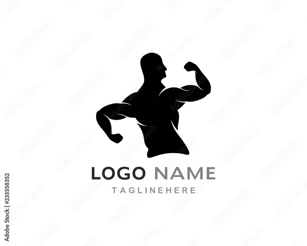 Bodybuilder logo