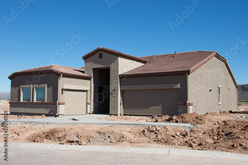 Southwest American Home Under Construction