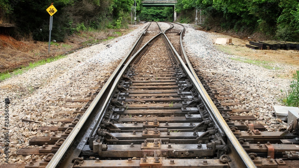 Fototapeta premium Railroad tracks.