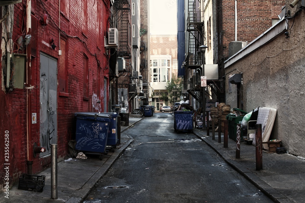 City alley way.