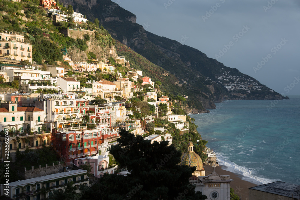 Cliffside village of Positano on the picturesque Amalfi Coastline, Italy