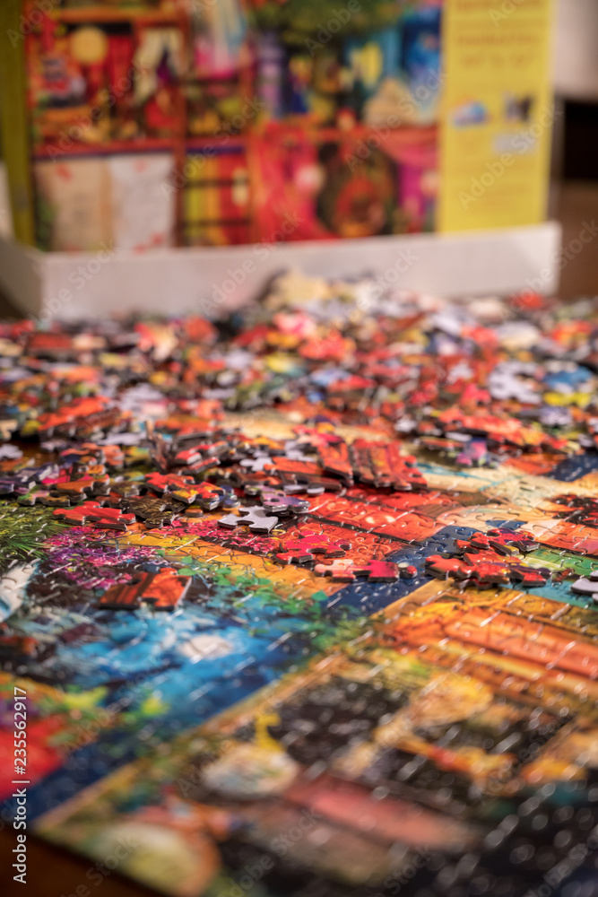Fototapeta premium puzzle progress