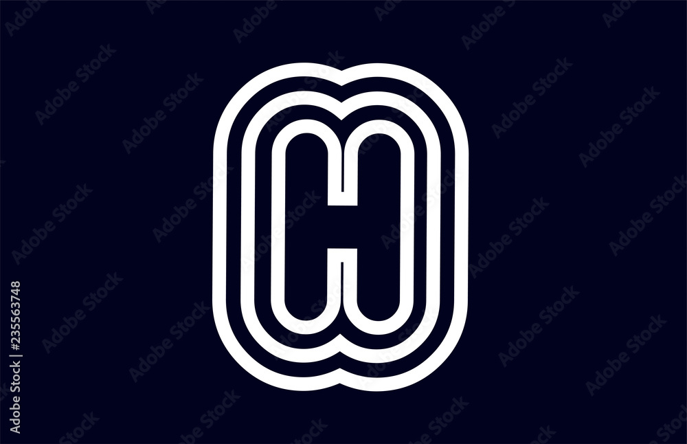 black and white alphabet letter h logo company icon design black and white alphabet letter h logo company icon design
