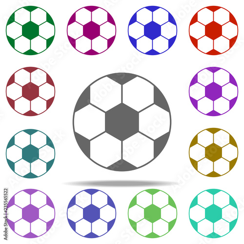 soccer ball icon. Elements of Football in multi color style icons. Simple icon for websites, web design, mobile app, info graphics
