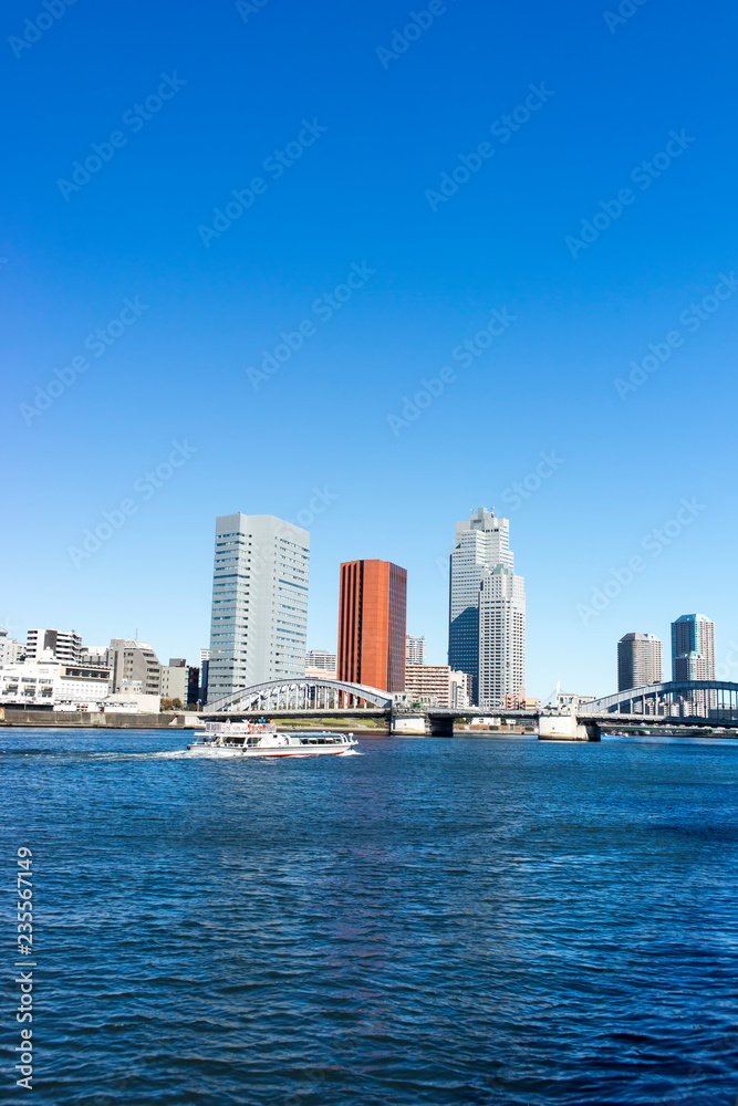 view of the Sumida River Tokyo