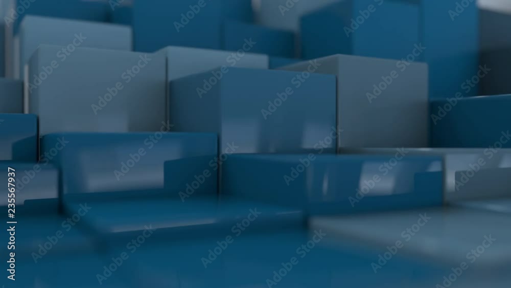 4K Organically displaced cubes in a grid. Seamless loop. 4K Organically displaced cubes in a grid. Seamless loop.