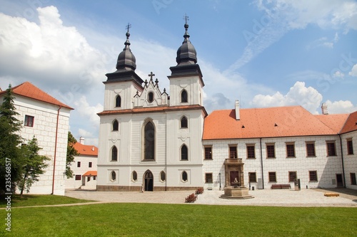 Basilica St Procopius in Trebic monastery Czech Republic