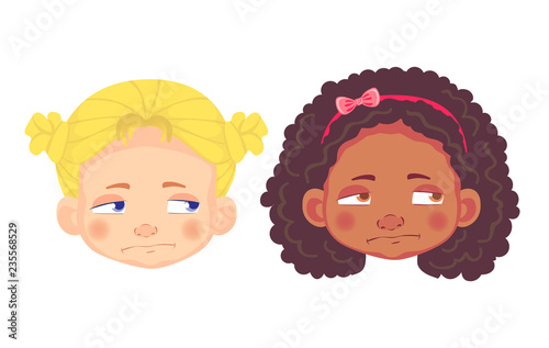 faces of girls character set