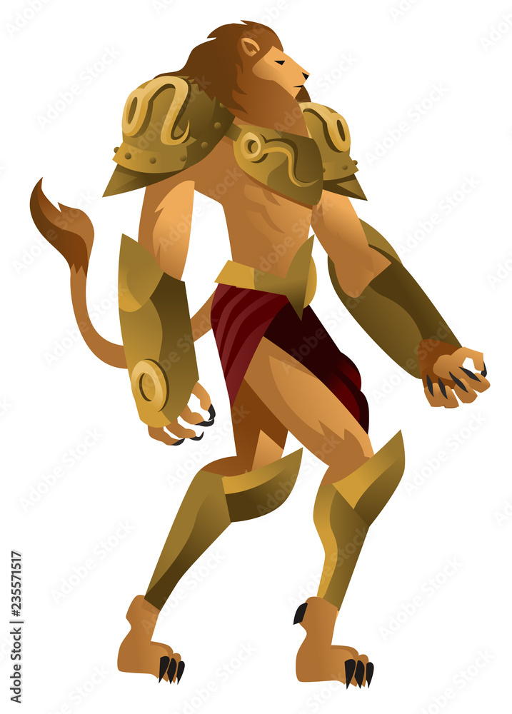 leo zodiac lion knight