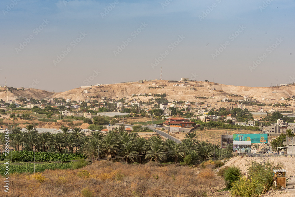View of the surroundings of the city of Jericho. Palestinian West Bank