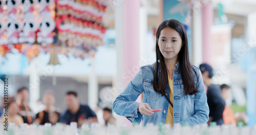 Photography Woman play carnival game