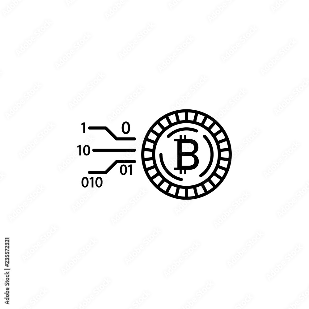 bitcoin, blockchain, coin icon. Element of crypto currency icon for mobile concept and web apps. Outline bitcoin, blockchain, coin icon can be used for web and mobile bitcoin, blockchain, coin icon. Element of crypto currency icon for mobile concept and web apps. Outline bitcoin, blockchain, coin icon can be used for web and mobile
