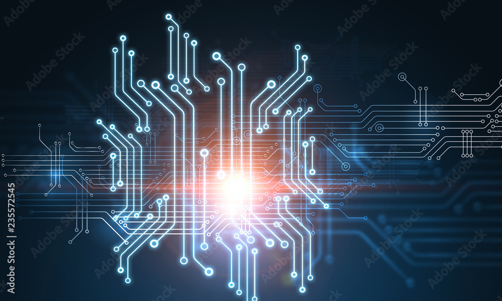 Circuit chip concept Circuit chip concept