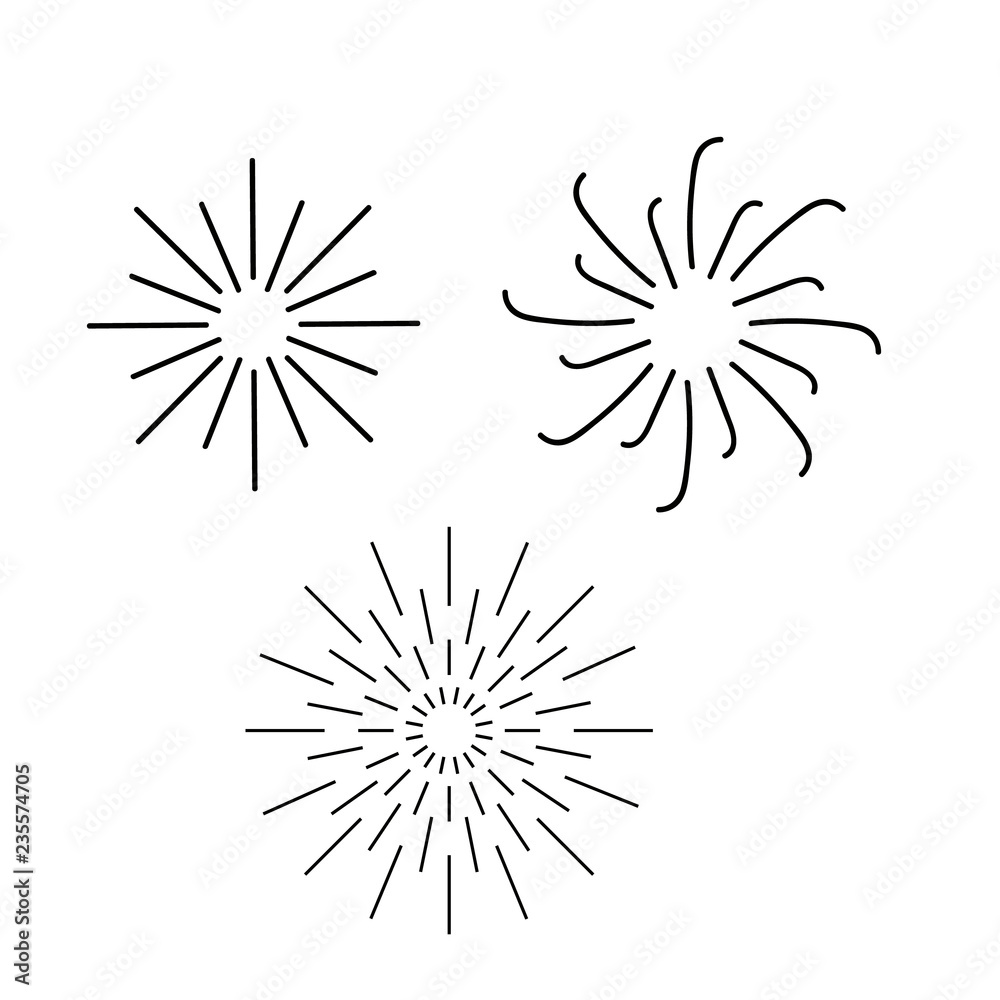 Sunbursts set vector. Sunbursts ink hand drawn sunshine shapes. Sunbursts collections. Sunbursts set vector. Sunbursts ink hand drawn sunshine shapes. Sunbursts collections.