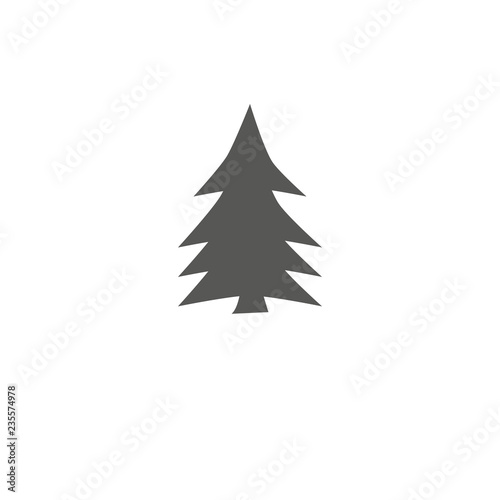 Merry Chrismas tree icon set on white background vector illustration flat desing © Metanet