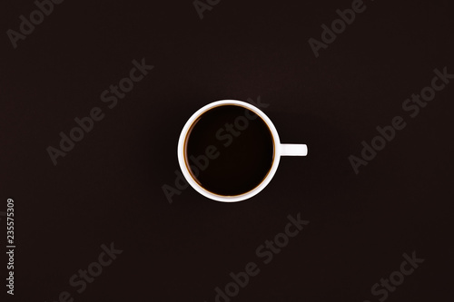 Coffee on dark background