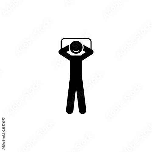 pillow, thoughts, happiness pictogram icon. Element of positive character icon for mobile concept and web apps. Pictogram of  pillow, thoughts, happiness icon can be used for web