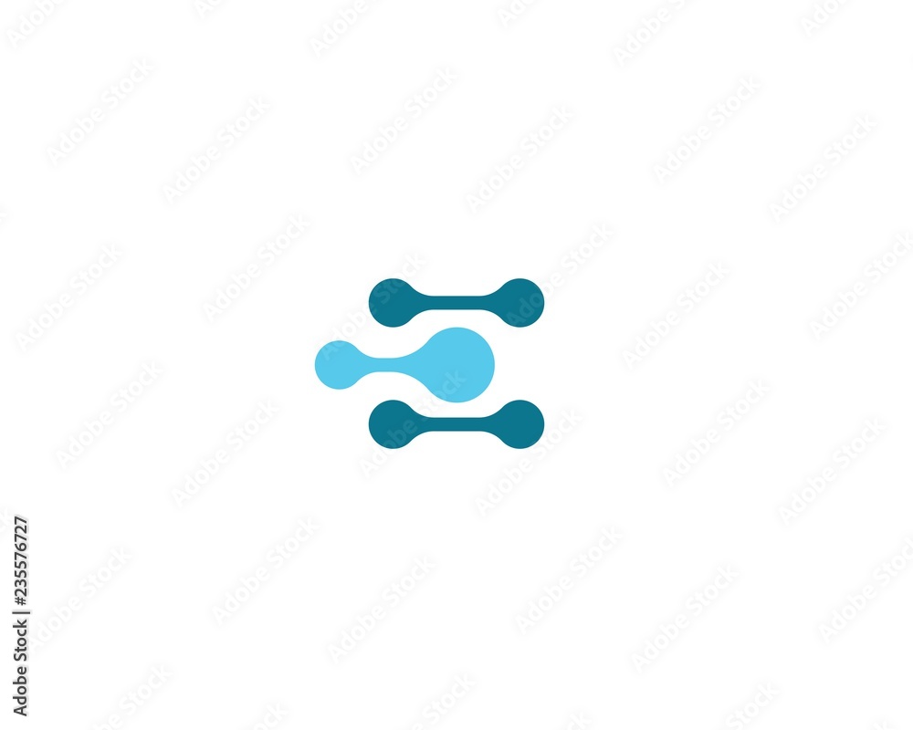 Molecule vector icon Molecule vector icon