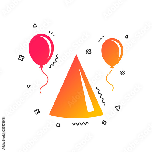 Party hat sign icon