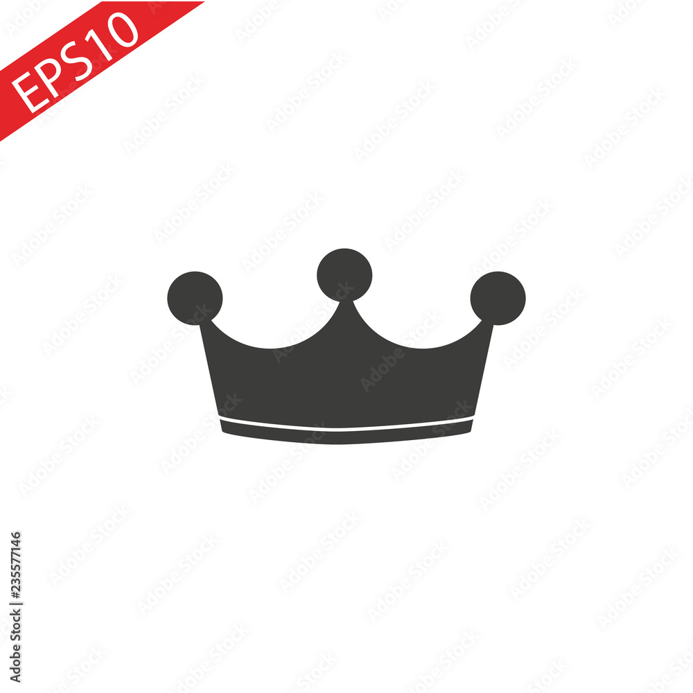 Crown Icon in trendy flat style isolated on grey background. Crown symbol for your web site design, logo, app, UI. Vector illustration, Crown Icon in trendy flat style isolated on grey background. Crown symbol for your web site design, logo, app, UI. Vector illustration,
